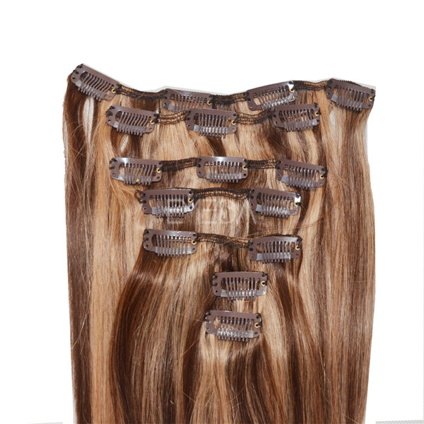 Full Cuticle Shedding Tangle Free ombre clip in hair extension CX023